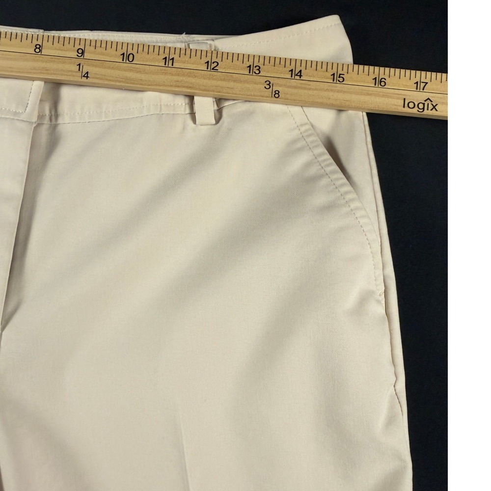 Talbots Heritage Wide Leg Dress Pants Womens 8P Off White Capsule Minimalist - Picture 3 of 7